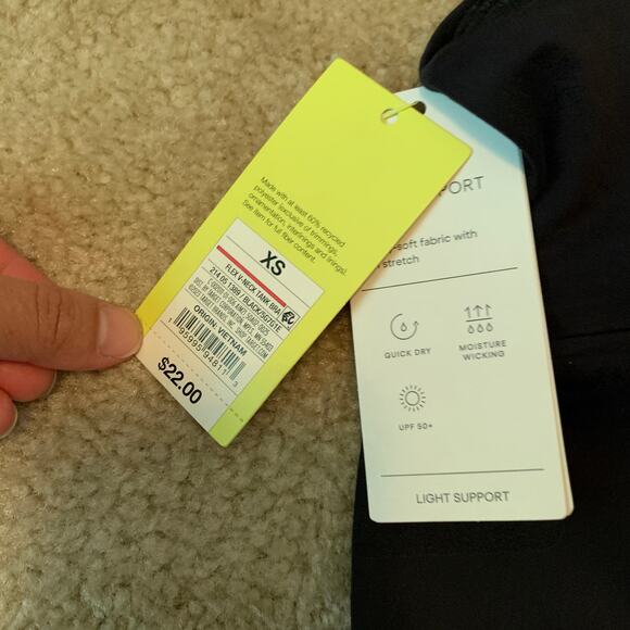 Women’s FLEX V- NECK TANK SPORTS BRA Size XS -Active Wear All In Motion NWT - Picture 4 of 13